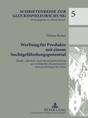 cover image of Werbung für Produkte mit einem Suchtgefährdungspotential